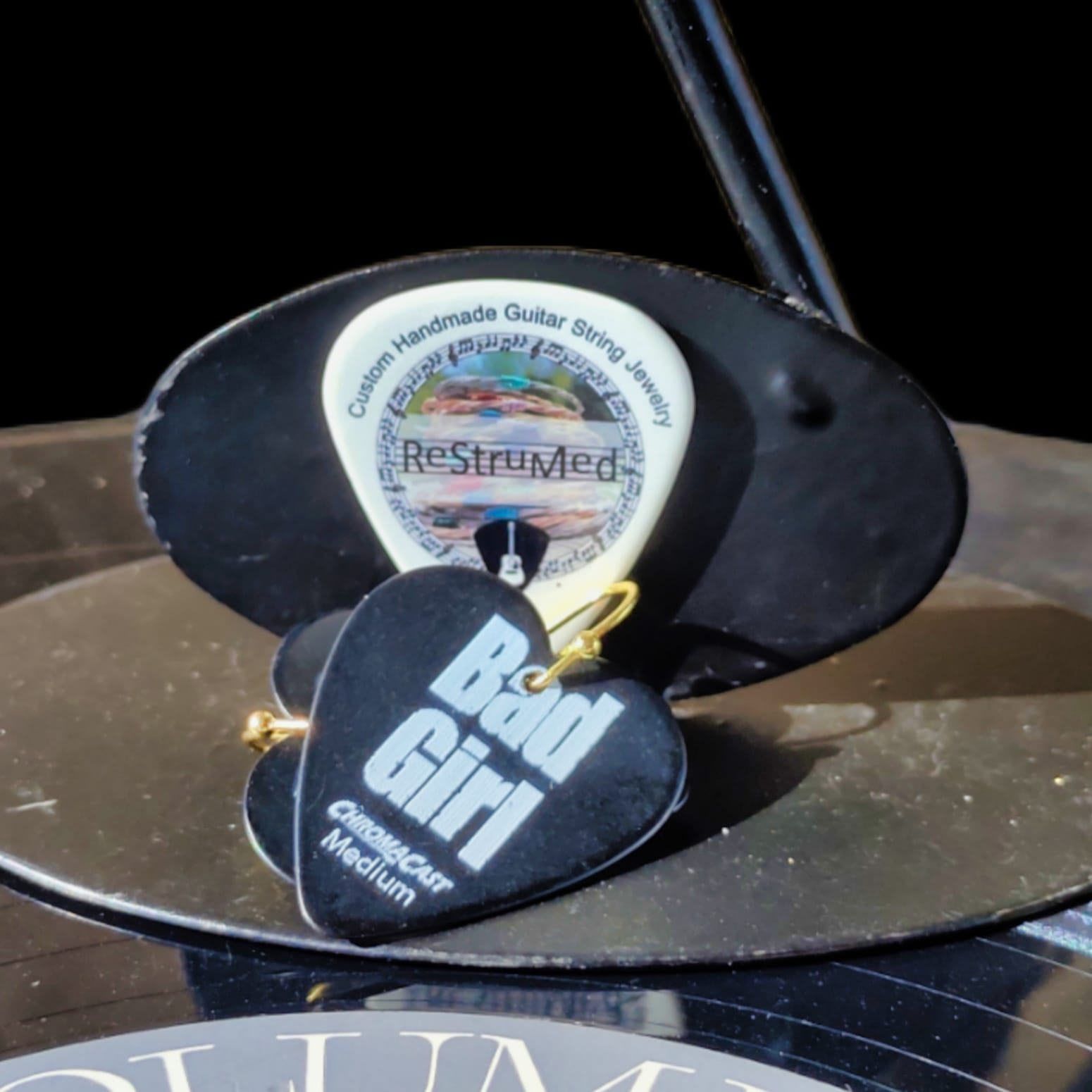 Bad Girl Guitar Pick Earrings - Image 12