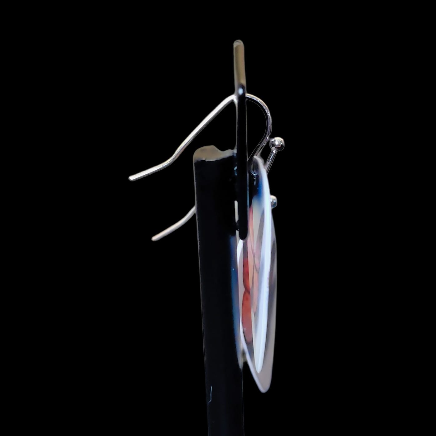 Butterfly Guitar Pick Earrings in Peach - Image 4