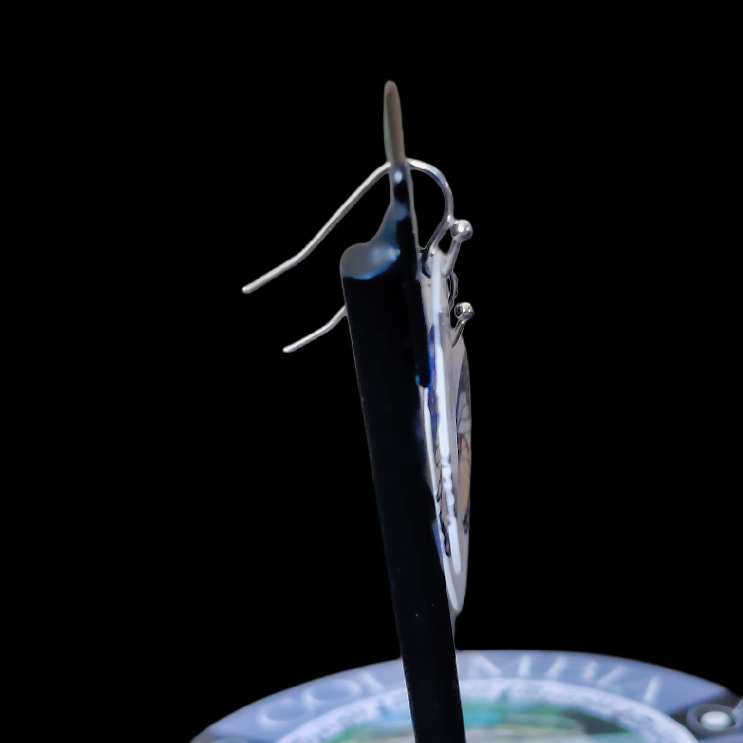 Butterfly Guitar Pick Earrings in yellow and black - Image 4