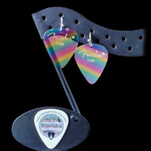 Fender "Rainbow" Guitar Pick Earrings