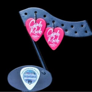 "Girls Rock" Guitar Pick Earrings
