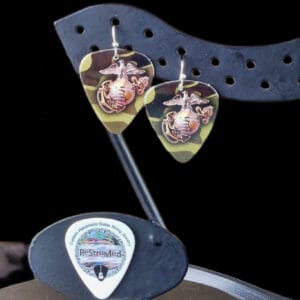US Marines Guitar Pick Earrings