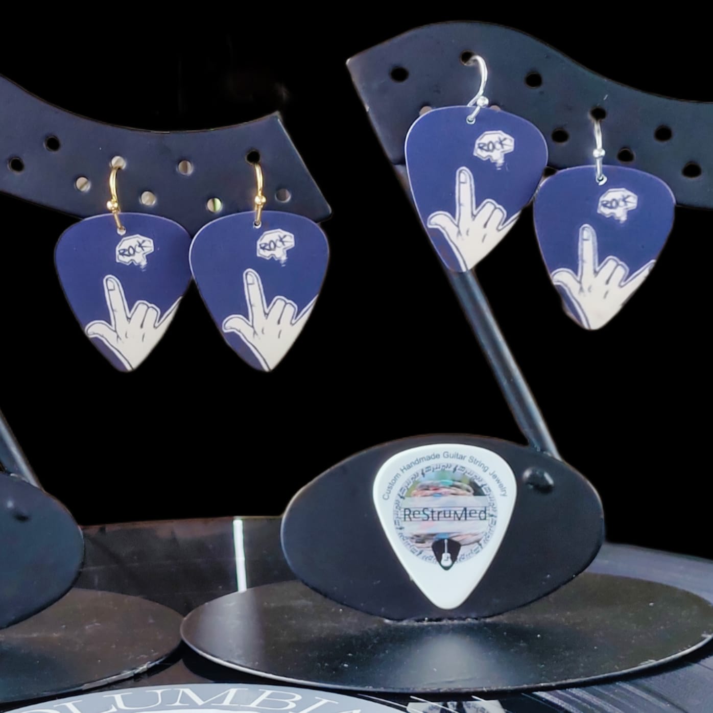 "We Will Rock You" Guitar Pick Earrings - Image 13