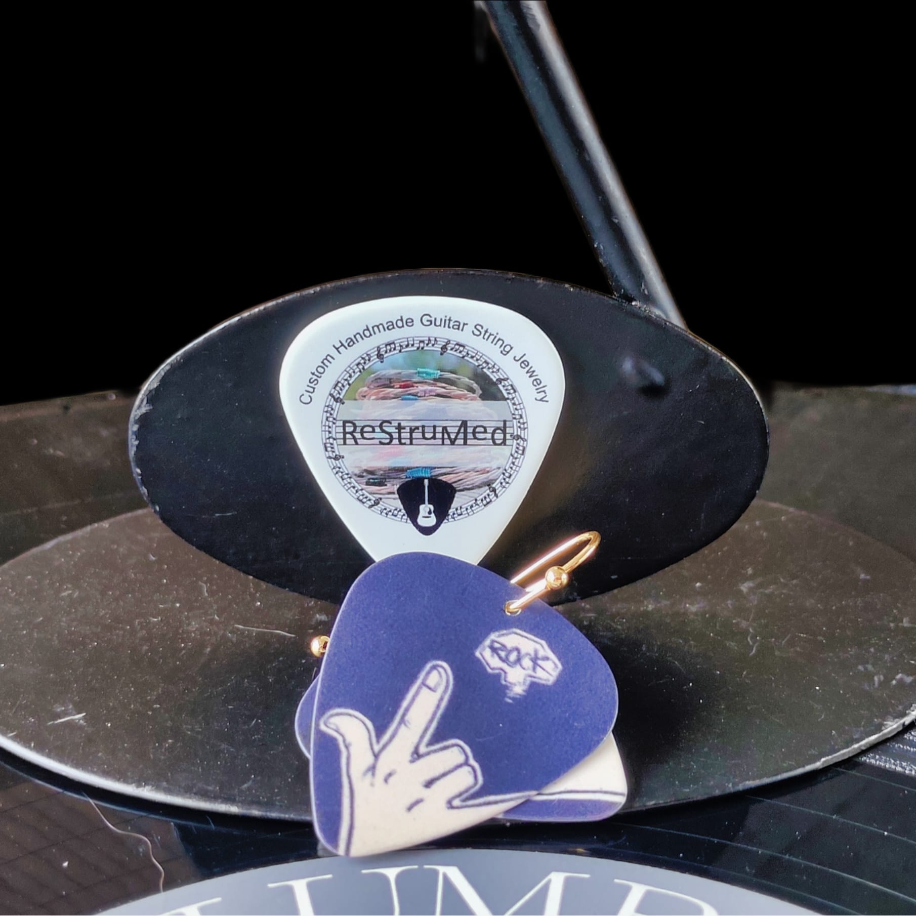 "We Will Rock You" Guitar Pick Earrings - Image 23