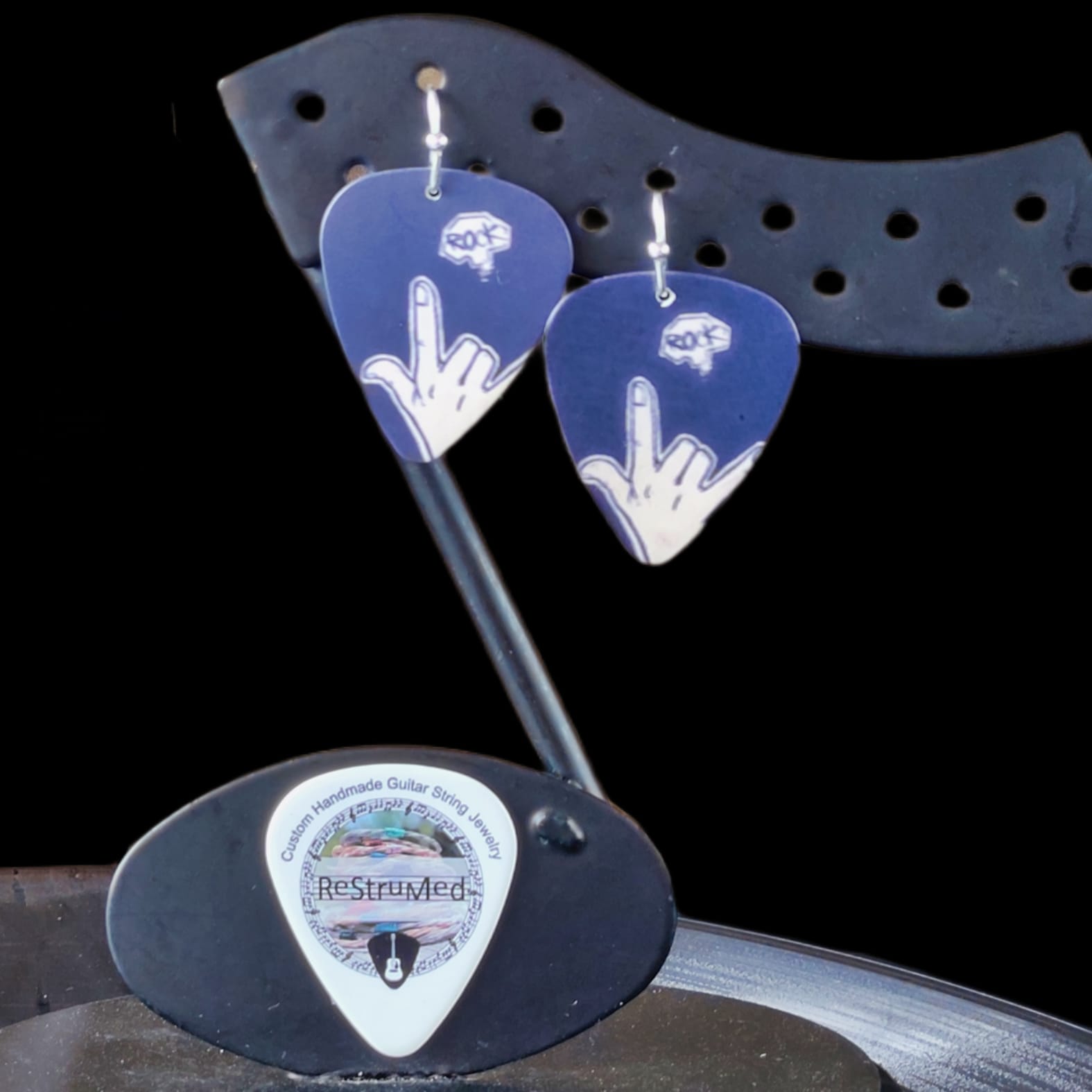 "We Will Rock You" Guitar Pick Earrings - Image 14