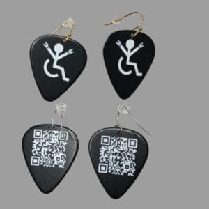 "The Rockin Chair" Guitar Pick Earrings by Restrumed - Image 2