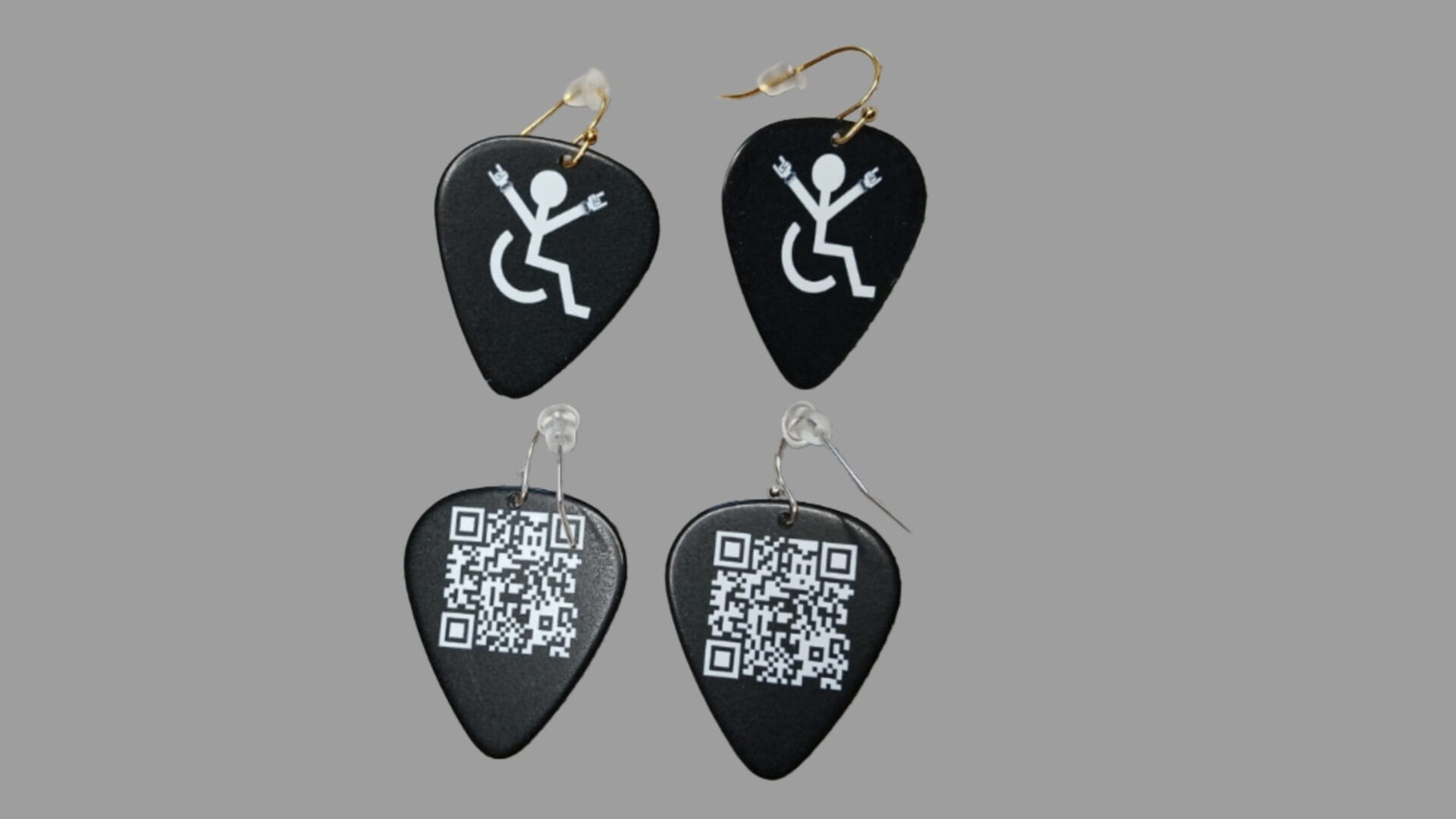 "The Rockin Chair" Guitar Pick Earrings by Restrumed - Image 2