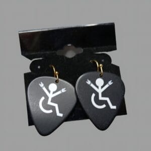 "The Rockin Chair" Guitar Pick Earrings by Restrumed