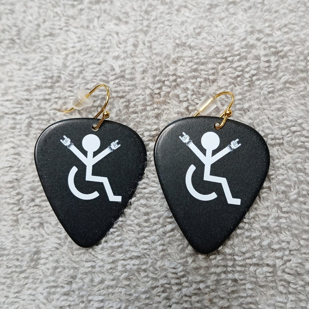 "The Rockin Chair" Guitar Pick Earrings by Restrumed - Image 3